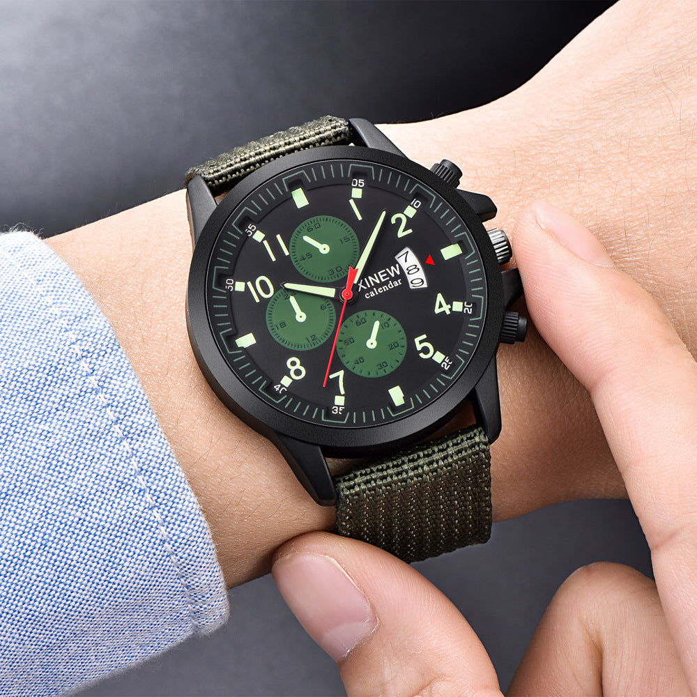 Relojes de marca para hombre, reloj deportivo militar con correa de nailon a la moda