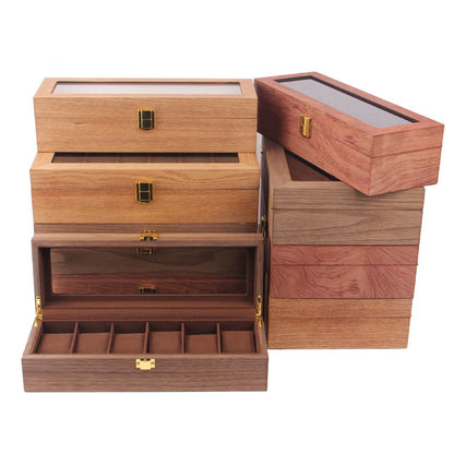 Retro solid wood watch box