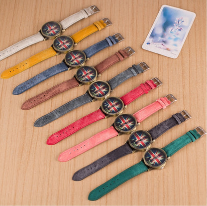 Reloj de pulsera con la bandera del Reino Unido