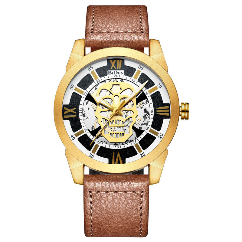 Reloj de cuarzo hueco para hombre Biden Reloj para hombre Reloj para hombre Casual