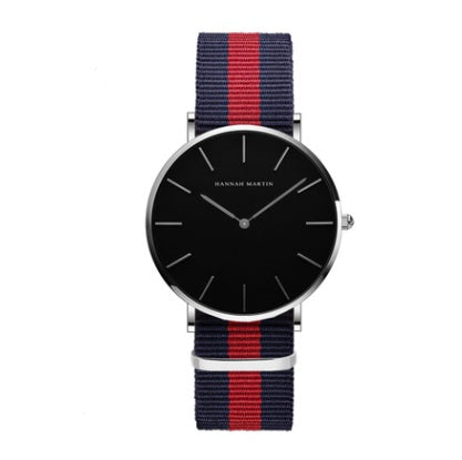 Reloj de cuarzo sencillo resistente al agua.