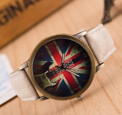 Reloj de pulsera con la bandera del Reino Unido