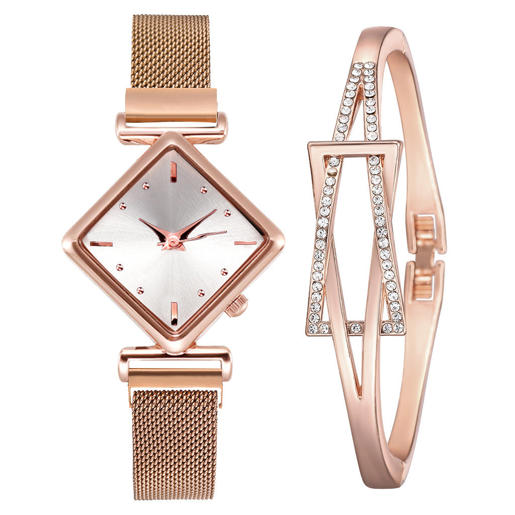 Pulsera de reloj de diamantes