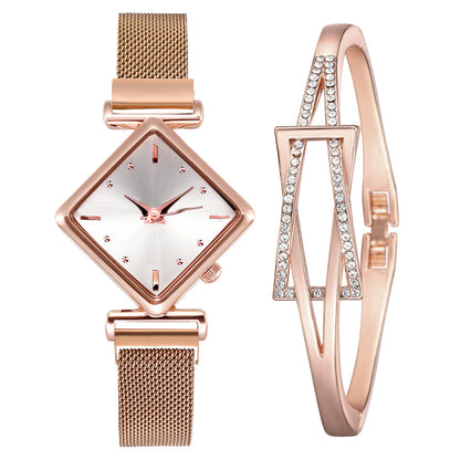 Pulsera de reloj de diamantes