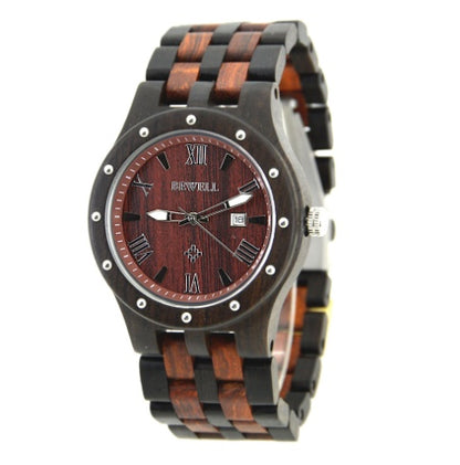 Reloj de madera BEWELL.