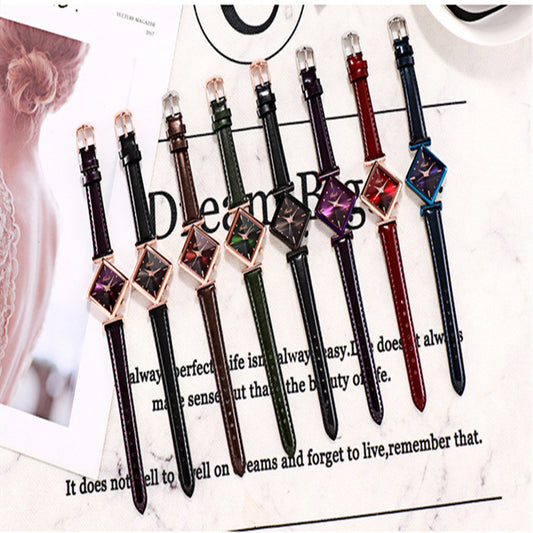 Reloj con esfera de diamantes