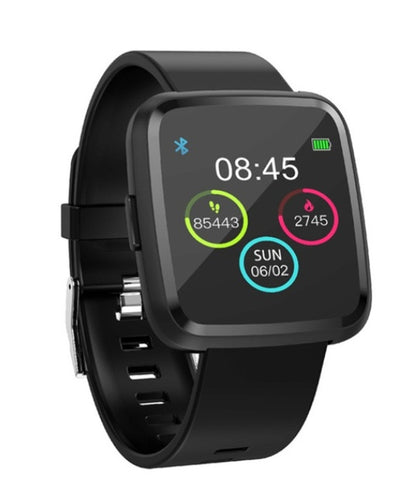 Y7 color screen smart bracelet Q3 steel belt large screen IP68 waterproof step counter heart rate information push foreign trade explosions hot sale