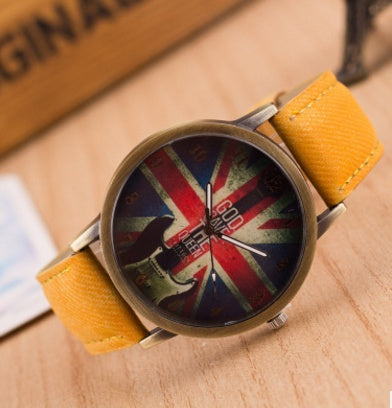 Reloj de pulsera con la bandera del Reino Unido