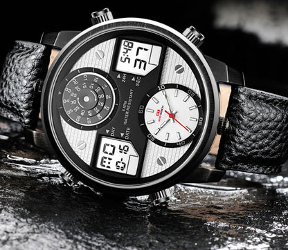 Double display electronic multifunctional quartz