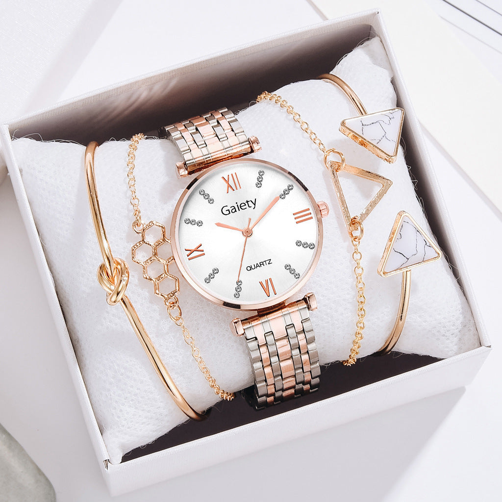 Nuevo reloj de cuarzo con personalidad y tendencia de moda para damas con diamantes