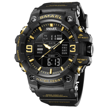 Sports Waterproof Electronic Watch Multi-function Training Alarm Clock Watch