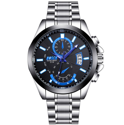 Steel band calendar sports waterproof large dial