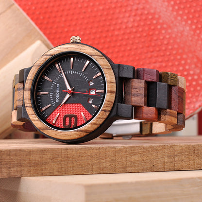 Reloj de madera para hombre