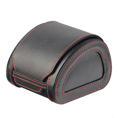 Microfiber portable leather watch box