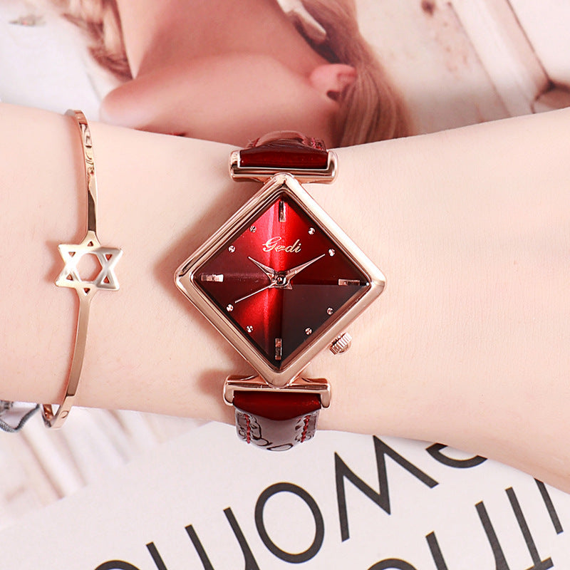 Reloj con esfera de diamantes