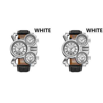 OULM ou Lei foreign trade dual-movement genuine leather men's watch outdoor sports thermometer compass quartz watch wholesale