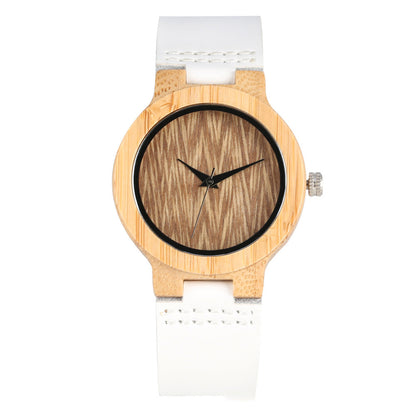 Reloj de madera para mujer.