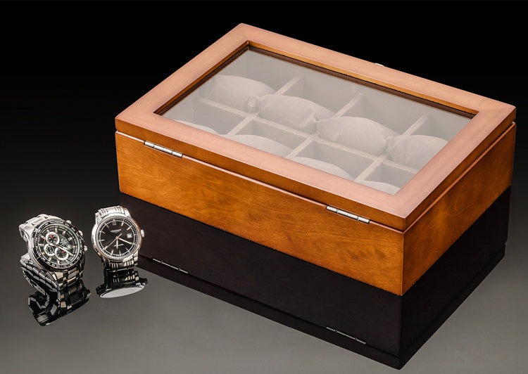 Skylight watch wooden box