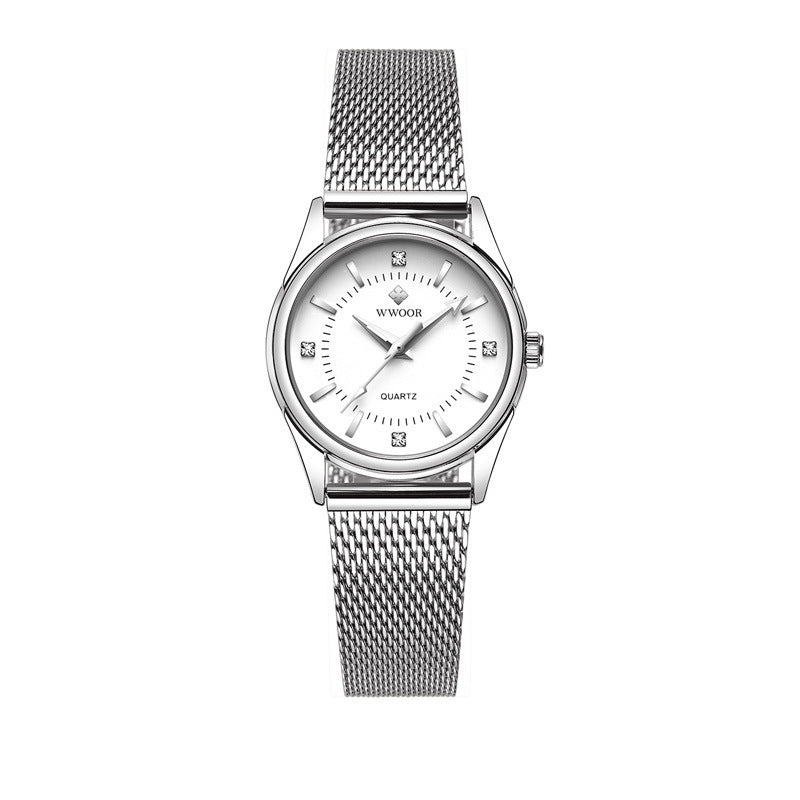 Ladies mesh strap waterproof quartz watch