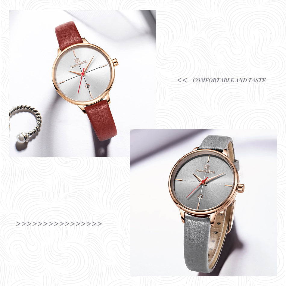 Ladies Watch Calendar Waterproof Quartz Watch Fashion