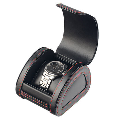 Microfiber portable leather watch box