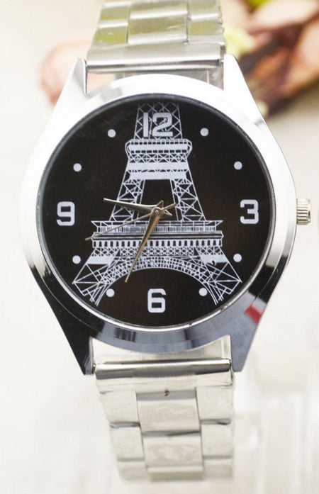 Reloj de pulsera con la Torre Eiffel