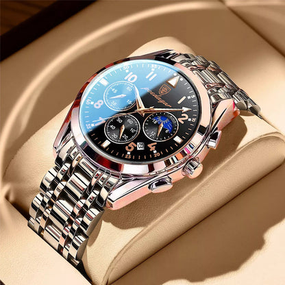 Reloj multifunción para hombre, resistente al agua y luminoso.