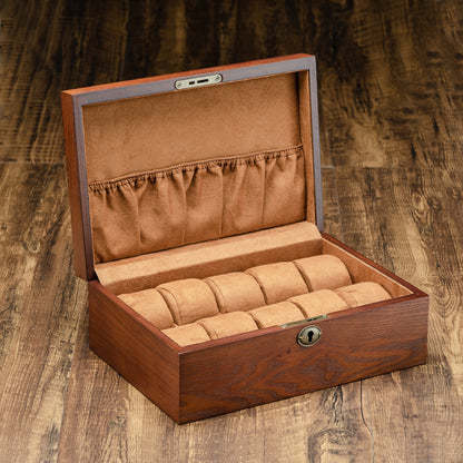 Simple bracelet display solid wood watch box