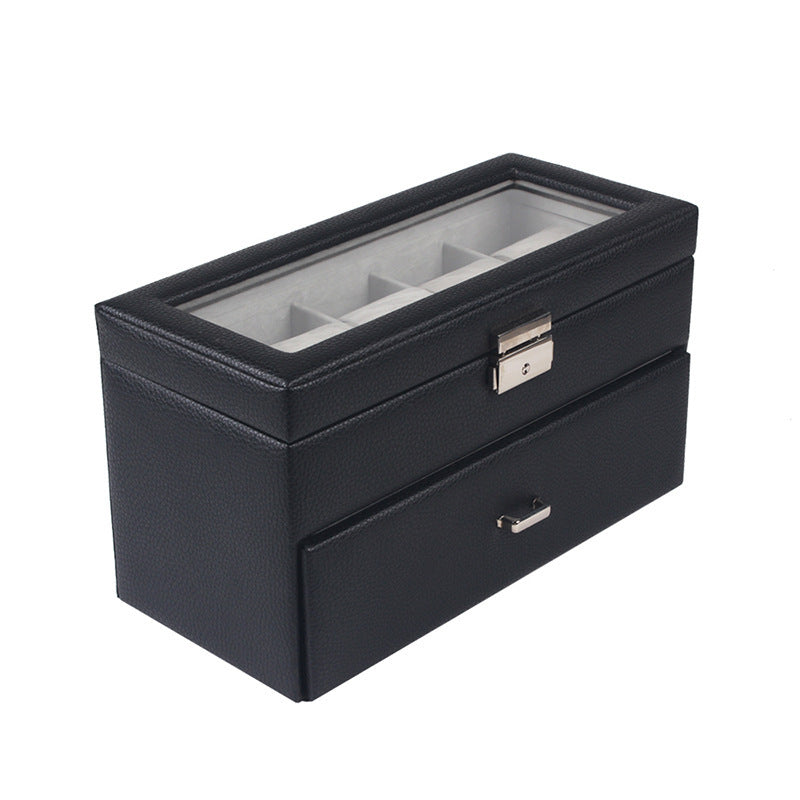 Watch Display Box Classic Black Brown Two Color Watch Box