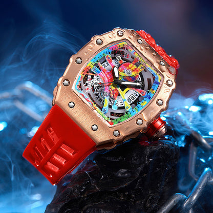 Reloj de cuarzo Tourbillon Esqueleto Tendencia