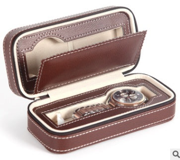 Watch Box Watch Zipper Bag Storage Bag Watch Storage Bag Watch Box Leather Bag Portable Zipper Watch