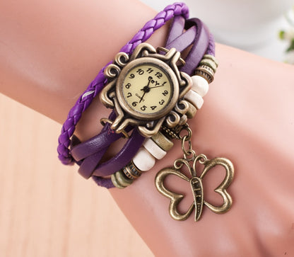 New bracelet bracelet hollow butterfly female style punk fashion punk fashion female student Watch