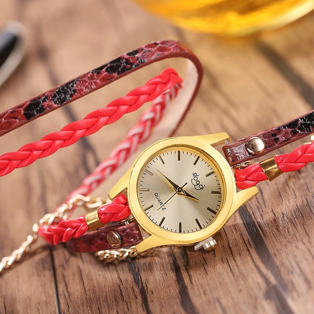 Reloj de mujer con hebilla de aleación