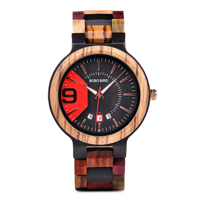 Reloj de madera para hombre