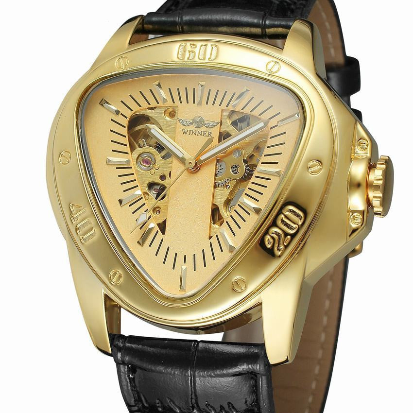 Hollow triangle men's Automatic Watch