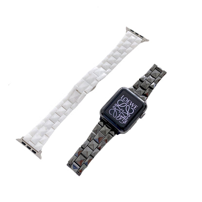 Cerámica en forma de diamante de moda con cadena de reloj deportivo de moda informal