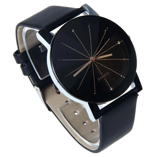 Reloj de pulsera con correa meridiana convexa para parejas, informal, para hombres y mujeres, reloj electrónico de mesa para niños