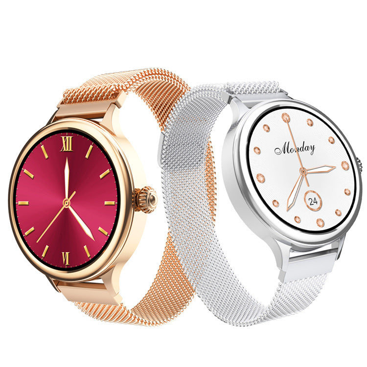 Ladies Smart Watch Full Circle Full Touch Heart Rate Blood Pressure Monitoring