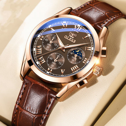 Watch Multi-function Sports Three-eye Six-hand Chronograph