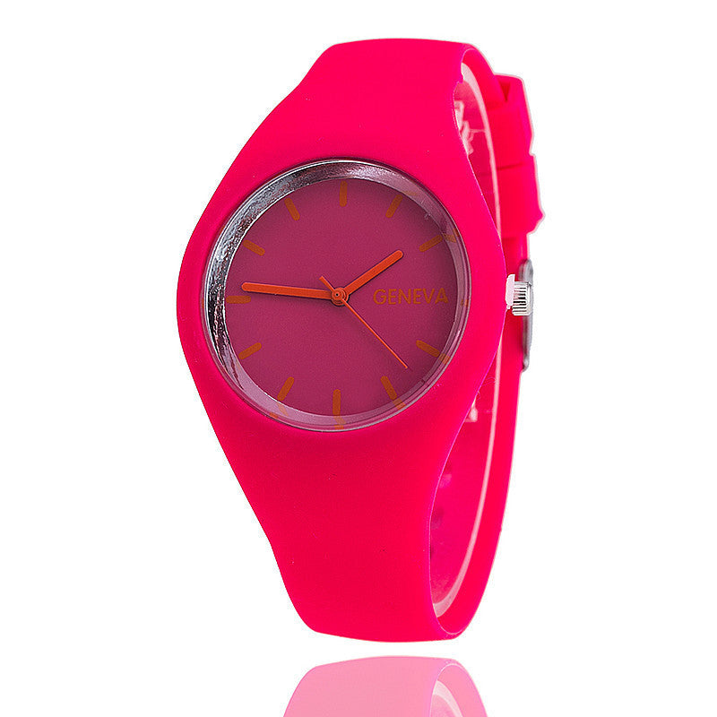 Reloj de cuarzo informal con dibujos animados para mujer