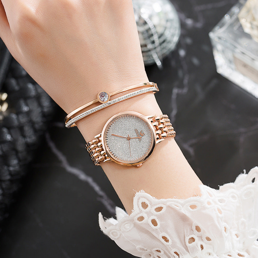 Ladies Quartz Watch Fashion Steel Braided Watch