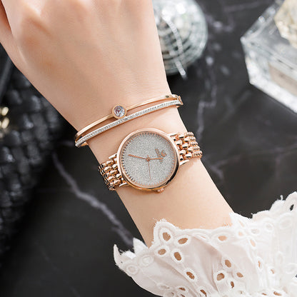 Ladies Quartz Watch Fashion Steel Braided Watch