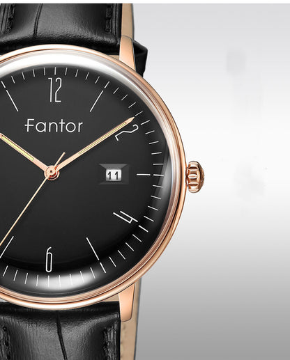 Waterproof Men's Belt Watch, Calendar Leather Watch, Men's Watch