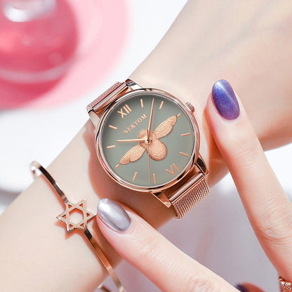 Ladies Bee Watch Fashion Trend All-Match Quartz Watch