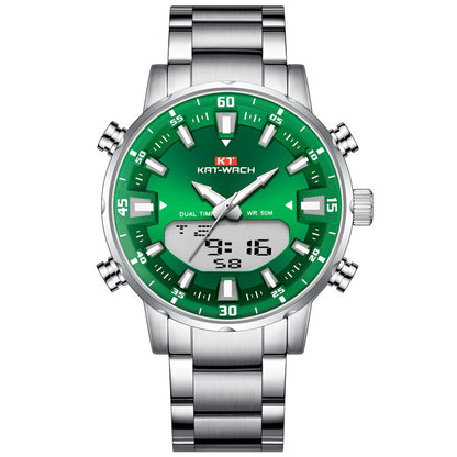 Dual Movement Luminous Large Dial Watch