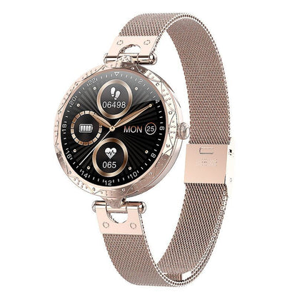 Reloj inteligente táctil completo con pantalla de círculo completo y pulsera inteligente para mujer