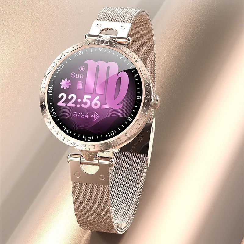 Reloj inteligente táctil completo con pantalla de círculo completo y pulsera inteligente para mujer