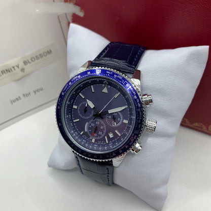 Multifunctional Celt Steel Band Quartz Men's Watch