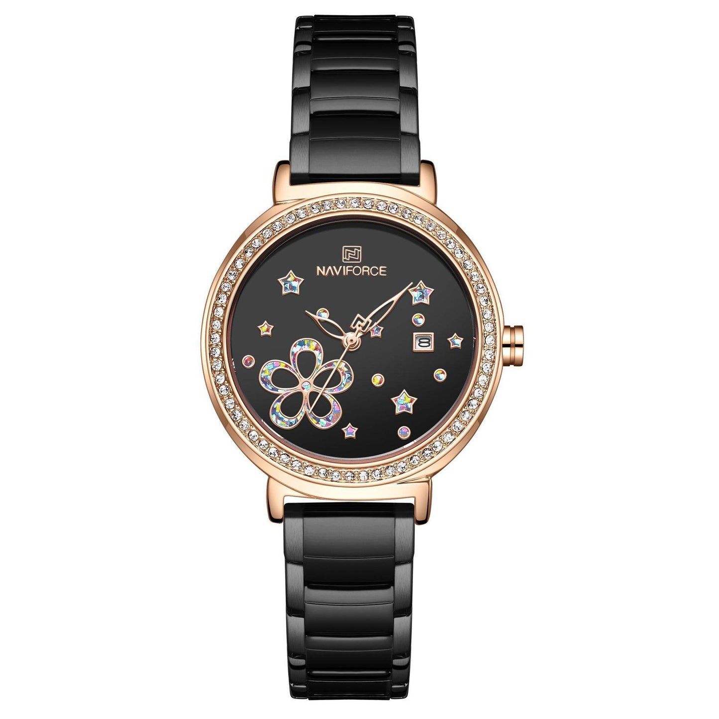 NAVIFORCE Lingxiang nuevo reloj de mujer 5016 reloj de estudiante reloj de cuarzo de agua reloj de banda de acero