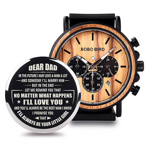 BOBO BIRD Relojes de madera para hombre, reloj masculino de primera marca de lujo, elegante reloj cronógrafo militar, un gran regalo para hombres OEM